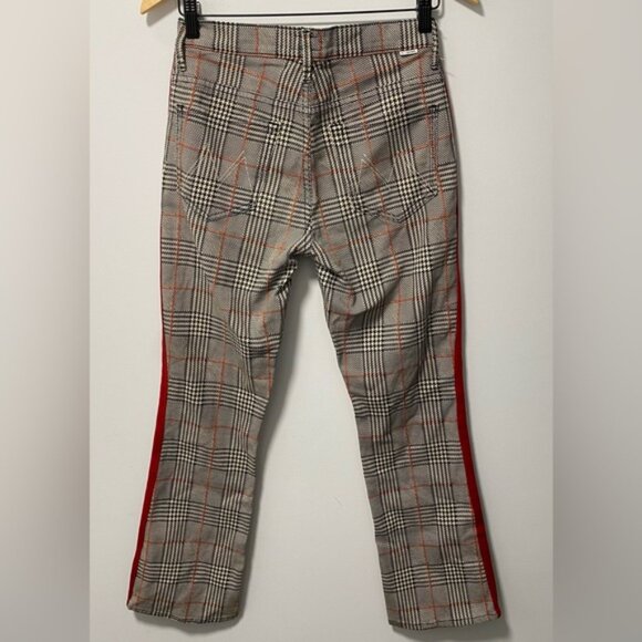 Mother The Insider High Rise Plaid Ankle Jeans Size 26 - Picture 8 of 14